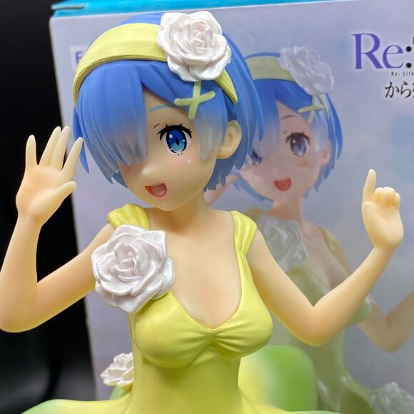 Re:Zero Rem & Ram Flower Dress Trio Try iT Figure FuRyu Set of 2 - Picture 11 of 16